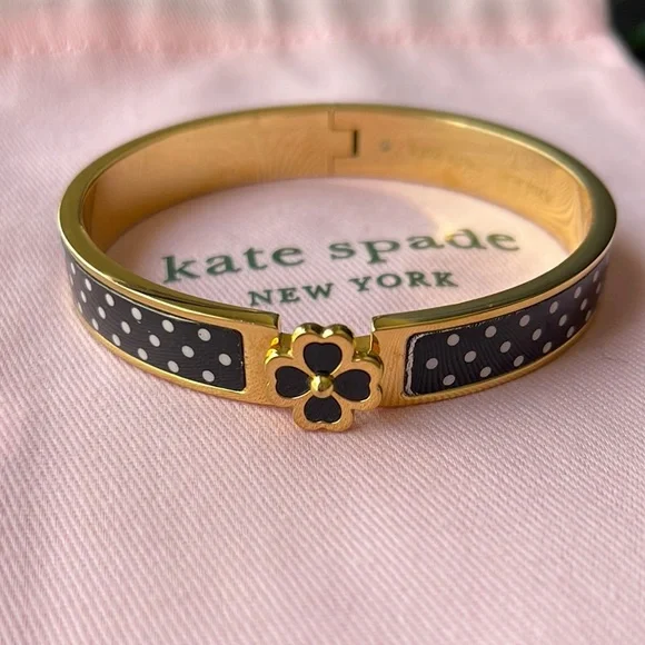 kate spade heritage spade flower hinged bangle - Picture 2 of 5